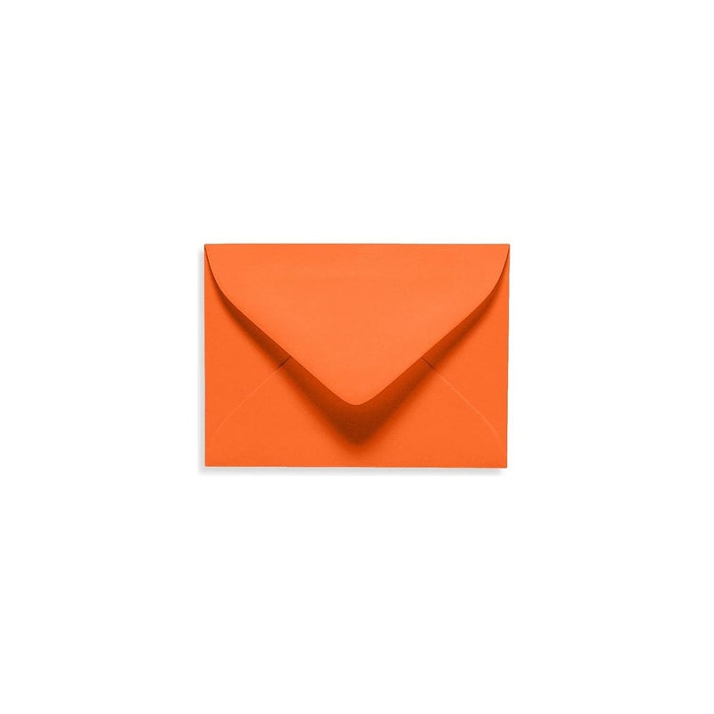 LUXPaper #17 Mini Envelopes in 80 lb. Mandarin for 2 9/16 x 3 9/16 Cards, Printable Envelopes for Gift Cards and Thank Youâ€™s, with Moistenable Glue, 50 Pack, Envelope Size 2 11/16 x 3 11/16 (Orange)